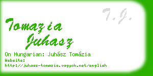 tomazia juhasz business card